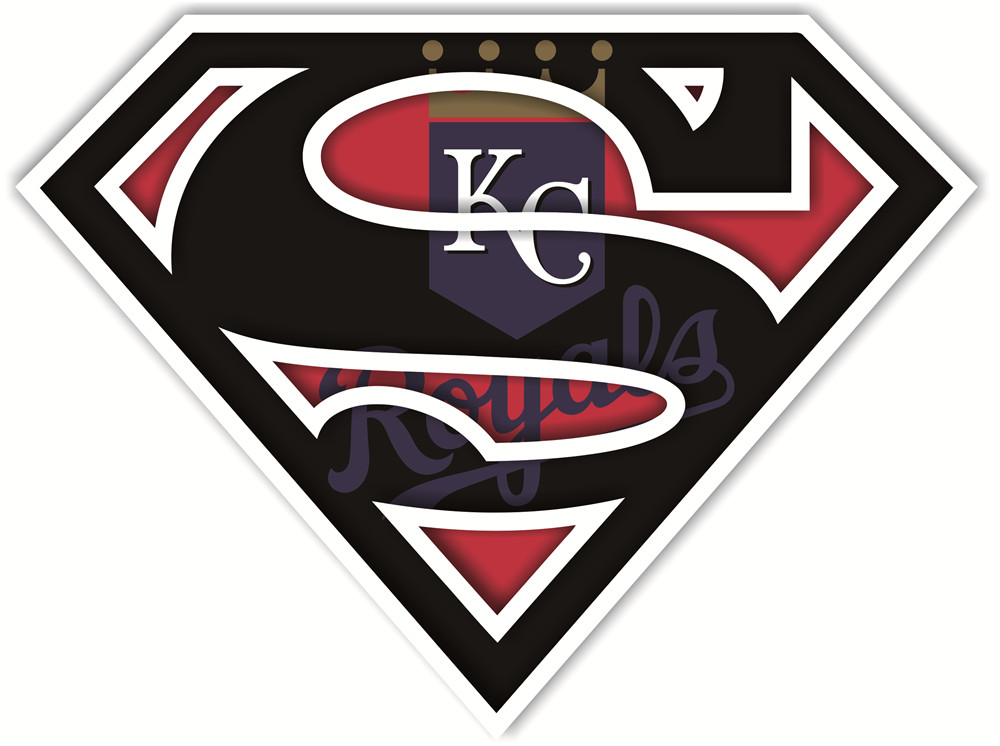 Kansas City Royals superman logos iron on heat transfer
